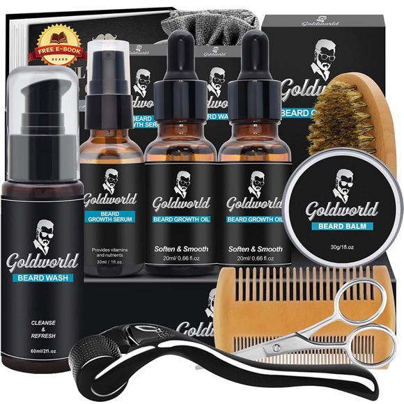 goldworld Grooming New Beard Kitbeard Growth Kitbeard Grooming Kit Wbeard Trimming Kit New